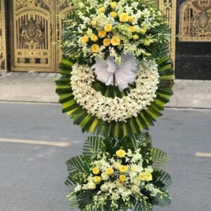 Vòng Hoa Chia Buồn – CB005 | Chia Buồn Sâu Sắc