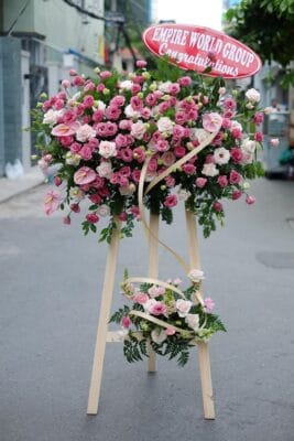  kệ hoa khai trương tp thủ đức thiết kế độc đáo đẹp