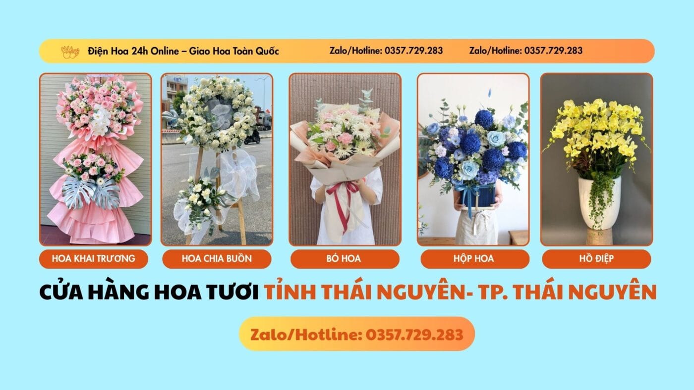 Cửa Hàng Hoa Tươi Tỉnh Thái Nguyên- Tp. Thái Nguyên