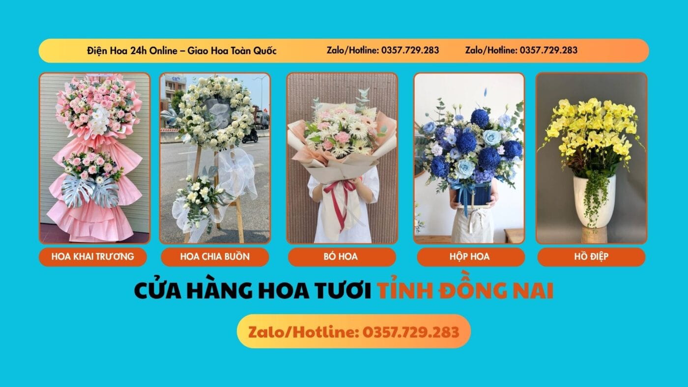 Cửa hàng hoa tươi Tỉnh Đồng Nai