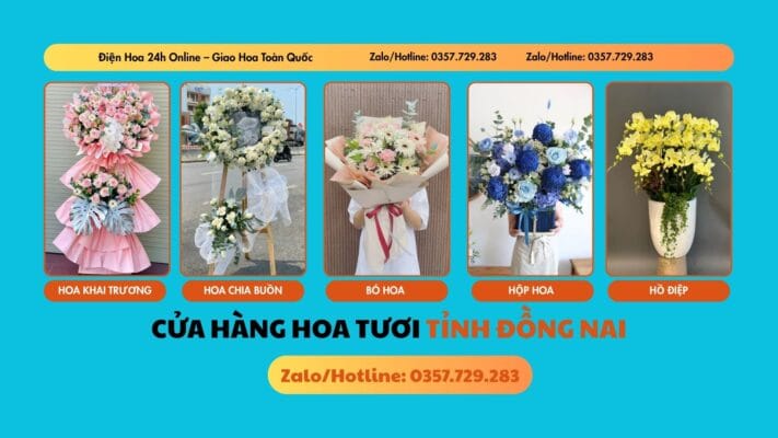 Cửa hàng hoa tươi Tỉnh Đồng Nai