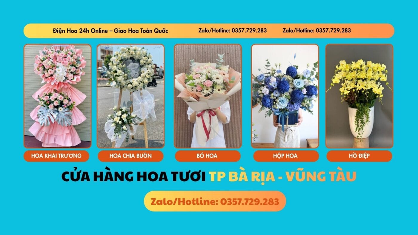 Cửa hàng hoa tươi Tp Bà Rịa - Vũng Tàu