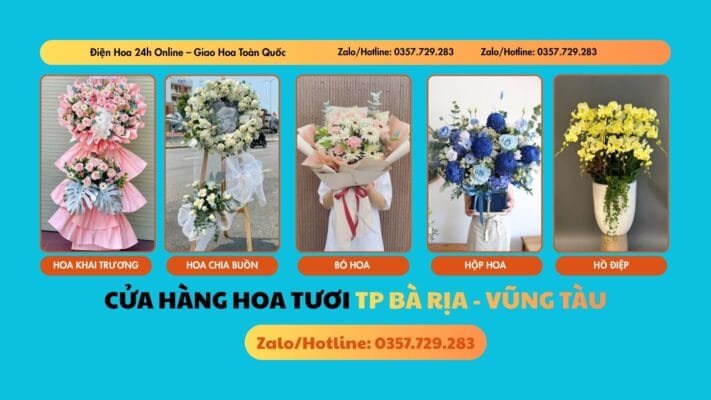 Cửa hàng hoa tươi Tp Bà Rịa - Vũng Tàu