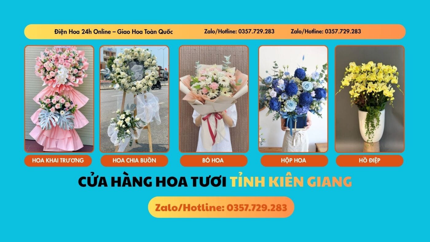 Cửa hàng hoa tươi tỉnh Kiên Giang