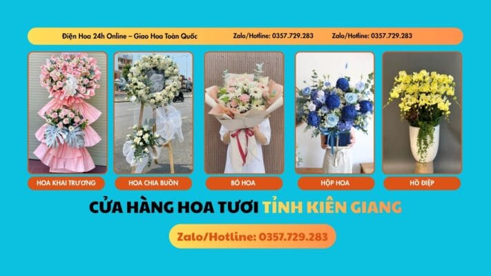 Cửa hàng hoa tươi tỉnh Kiên Giang