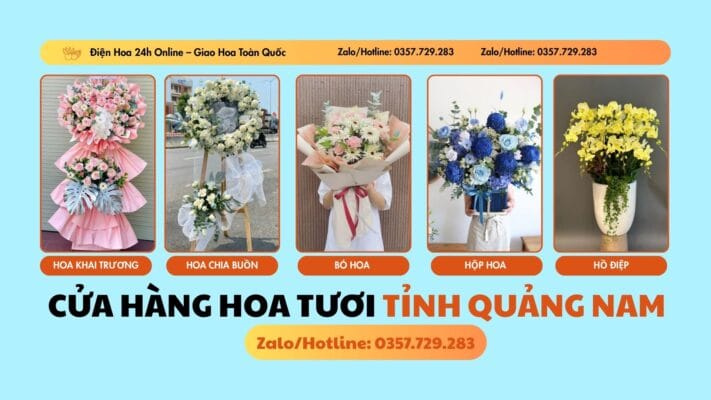 Cửa hàng hoa tươi tỉnh Quảng Nam