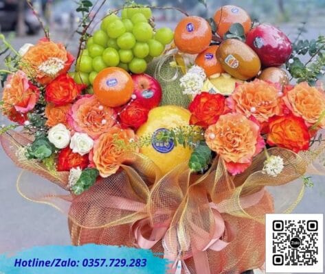 Giỏ quà trái cây "Thịnh Vượng" mừng khai trương