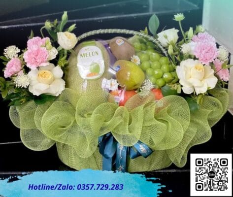 Giỏ quà trái cây "Thịnh Vượng" mừng khai trương