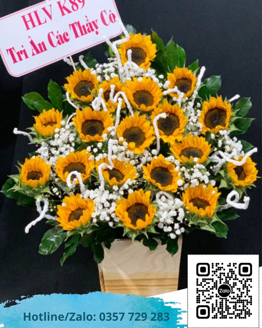 Hộp Hoa Chúc Mừng Đẹp Hiện Đại – HH013